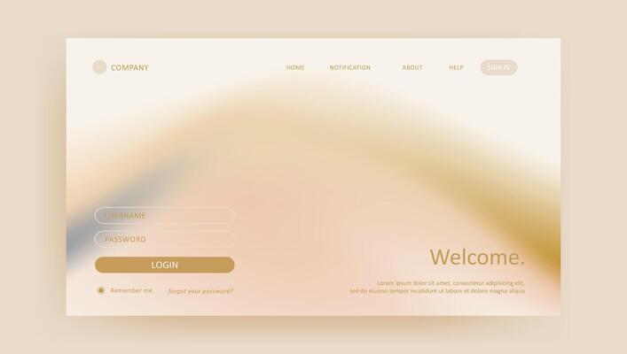 Abstract elegant gradient background. aesthetic website landing page or banner template modern style
