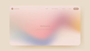 Abstract elegant gradient background. aesthetic website landing page or banner template modern style vector