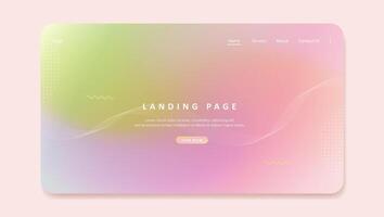 Abstract elegant gradient background. aesthetic website landing page or banner template modern style vector