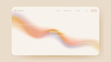 Abstract elegant gradient background. aesthetic website landing page or banner template modern style vector