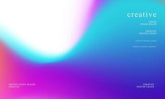 creative waves gradient mesh background. Futuristic aesthetic concept. long banner for social media posts, website vector