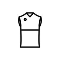 jersey icon line style vector