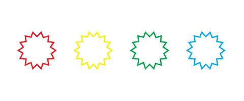 Emphasis mark. A set of pop mark icons. vector