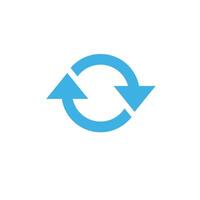 Arrow sign icon. reload, refresh, loop, direction, rotate isolated flat icon for web and mobile app vector