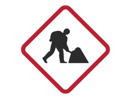 Traffic sign on white background vector