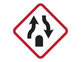 Traffic sign on white background vector