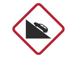 Traffic sign on white background vector