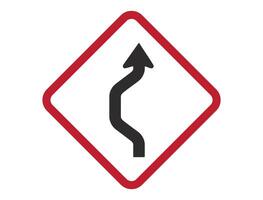 Traffic sign on white background vector