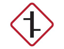 Traffic sign on white background vector
