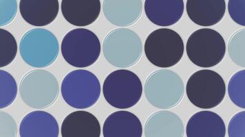 Abstract geometric pattern background with blinking shiny circles in shades of blue. Full HD and looping motion background animation. video