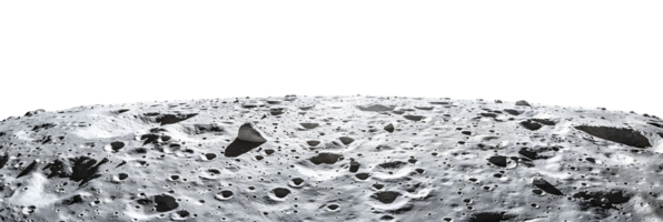 Isolated Moon Border on Transparent png