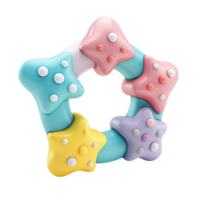 Transparent background 3D baby toy render png