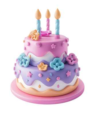 Happy Birthday Cake Topper PNGs for Free Download
