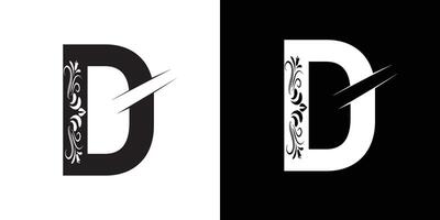 modern and unique letter D initials logo design vector
