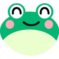 Frog cartoon in icon style vector