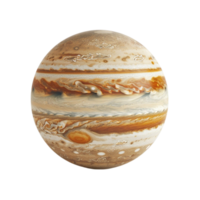 Jupiter Planet With Rotating Satellites Isolated On Transparent background png