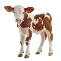 A calf standing on white background png