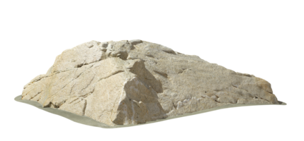 Isolate nature rocks crack rugged 3d rendering png