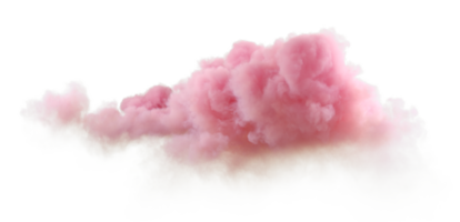 Sundown soft cloud twilight weather on transparent backgrounds 3d rendering png