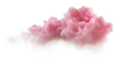 3d render twilight sunset vibes clouds isolate on transparent backgrounds png