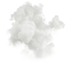 White smooth realistic clouds free shapes isolated backgrounds 3d rendering png