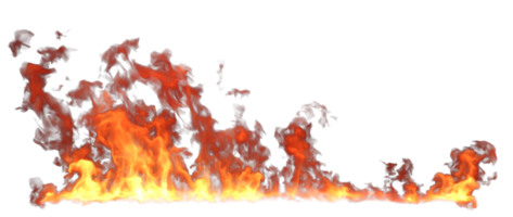 isolieren realistisch Feuer Fackel Reihe auf transparent Hintergründe Specials bewirken 3d machen png