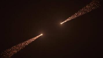 3D golden shiny glowing trail of dust particles. Bright glowing particles and sparkles, fireworks explosion. Introductory screensaver. Logo reveal. video