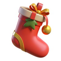 Christmas Sock 3d Image png