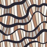 Seamless wave pattern. Striped texture with stained glass effect. Abstract modern print. Great for textile, fabric, wallpaper, wrapping, scrapbook and packaging vector