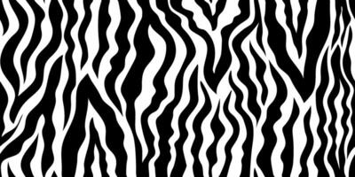 Zebra monochrome seamless pattern. Repeating stripes motif. Wildlife, natural camouflage texture. Great for textile, fabric, wallpaper, wrapping, scrapbook and packaging vector