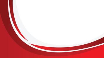 Abstract red curve background with geometric shape and copy space for design vector