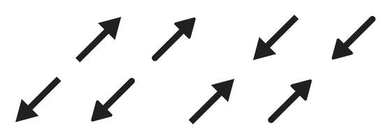 Full screen and exit full screen icon set. Full screen and exit full screen icon set. Arrow mark icons. Scalability icons in flat style for web site, UI, mobile app. vector