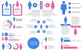 Population - People Infographics vector