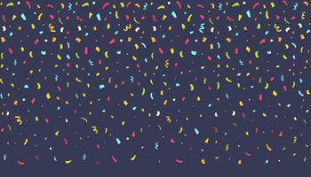 Dark Background with Confetti vector