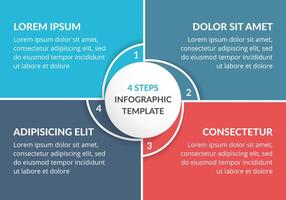 Infographic Template with 4 Steps vector