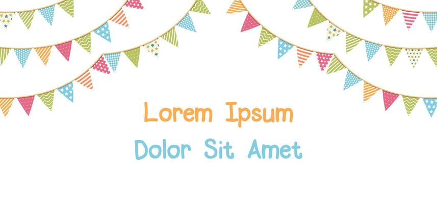 Background with Bunting