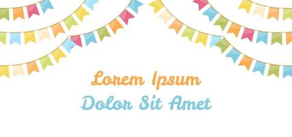 Background with Bunting vector