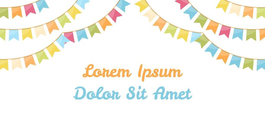 Background with Bunting