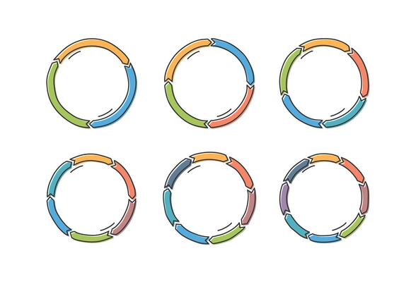 Handdrawn Circle Arrows
