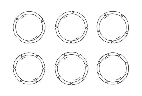 Hand Drawn Circle Arrows