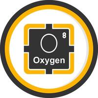 Oxygen Glyph Two Color Circle Icon vector