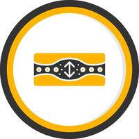 Thrombosis Glyph Two Color Circle Icon vector