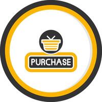 Purchase Glyph Two Color Circle Icon vector
