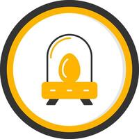 Incubation Glyph Two Color Circle Icon vector