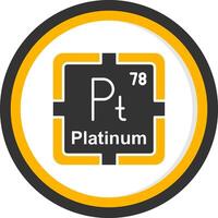 Platinum Glyph Two Color Circle Icon vector