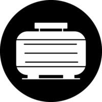 Septic Tank Circle Inverted Icon vector
