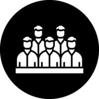 Spectators Circle Inverted Icon vector