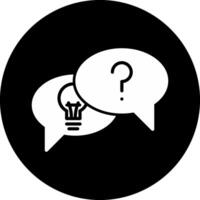 Problem Finding Circle Inverted Icon vector