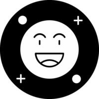 Happy Circle Inverted Icon vector