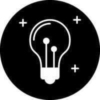 Idea Circle Inverted Icon vector